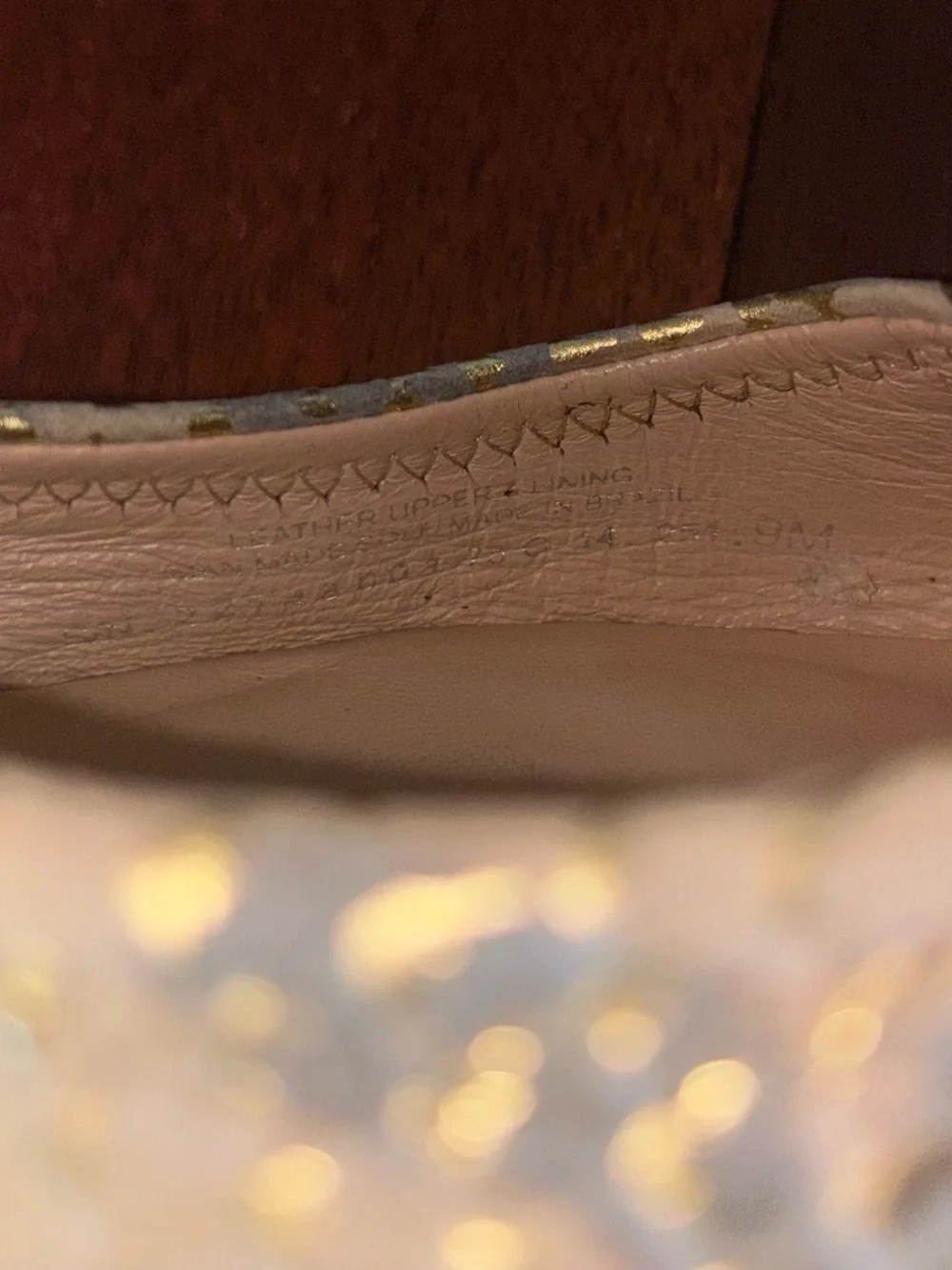 Tory Burch Cream Snakeskin-Embossed Ballet Flats with Gold Logo